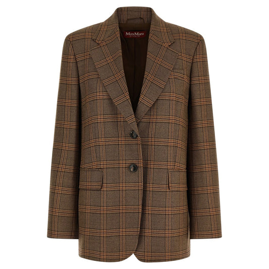 Max Mara Brown Wool Blazer