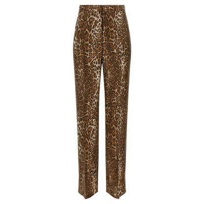 Max Mara Brown Silk Casual Pants
