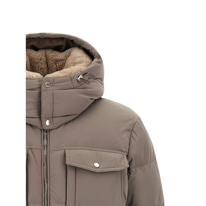MooRER Gray Wool Bomber