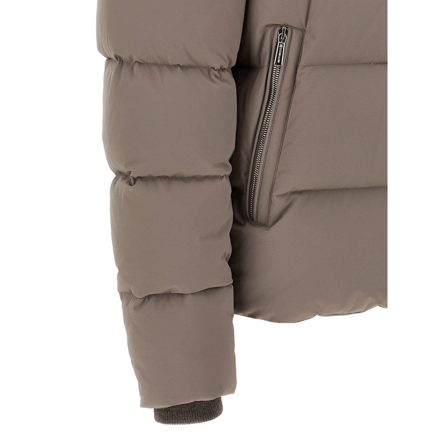 MooRER Gray Wool Bomber