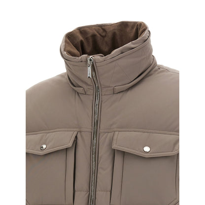 MooRER Gray Wool Bomber