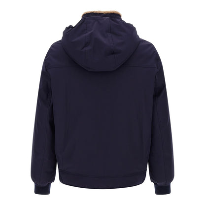 Brunello Cucinelli Blue Polyamide Full-Length Jacket