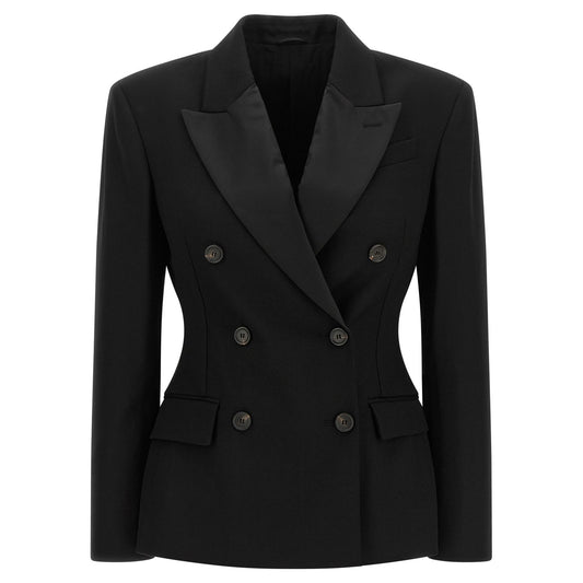 Brunello Cucinelli Black Virgin Wool Blazer