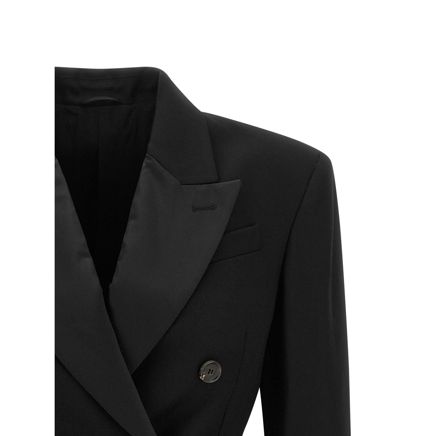 Brunello Cucinelli Black Virgin Wool Blazer