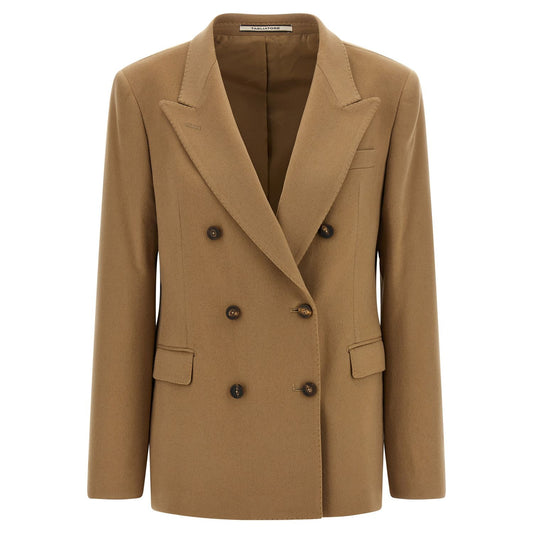 Tagliatore Beige Cashmere Blazer