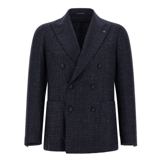 Tagliatore Blue Virgin Wool Blazer