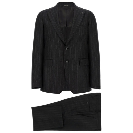 Tagliatore Gray Virgin Wool Two-Piece Suit