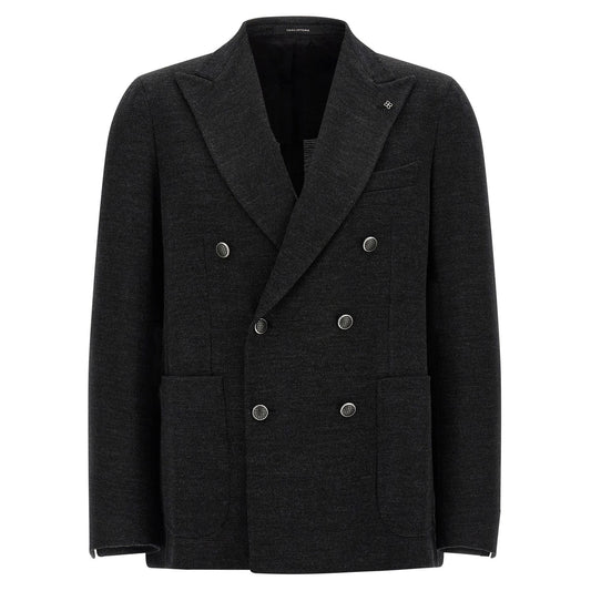 Tagliatore Gray Polyester Blazer