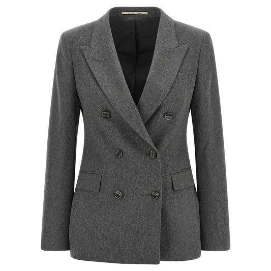 Tagliatore Gray Cashmere Blazer
