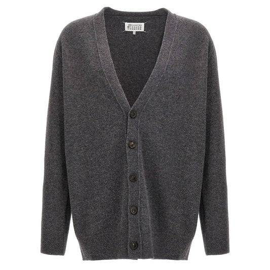 Maison Margiela Gray Wool Cardigan