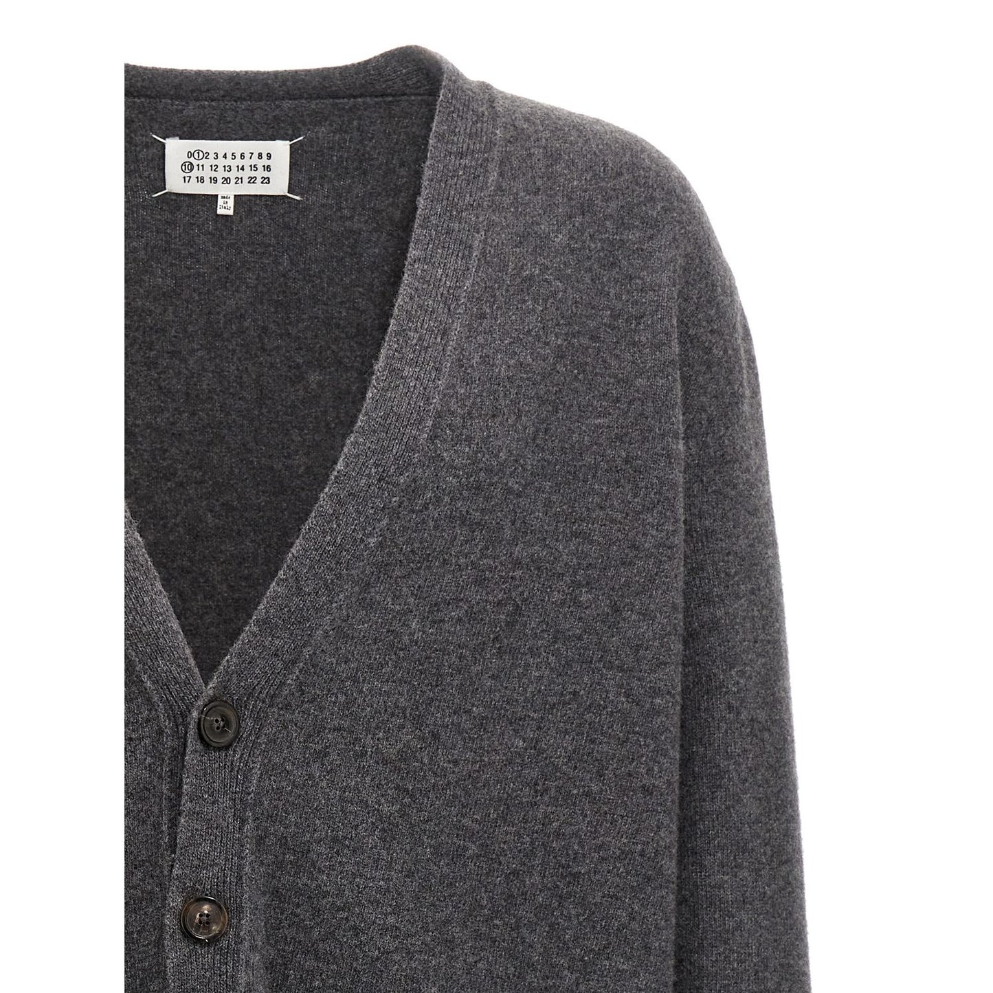 Maison Margiela Gray Wool Cardigan