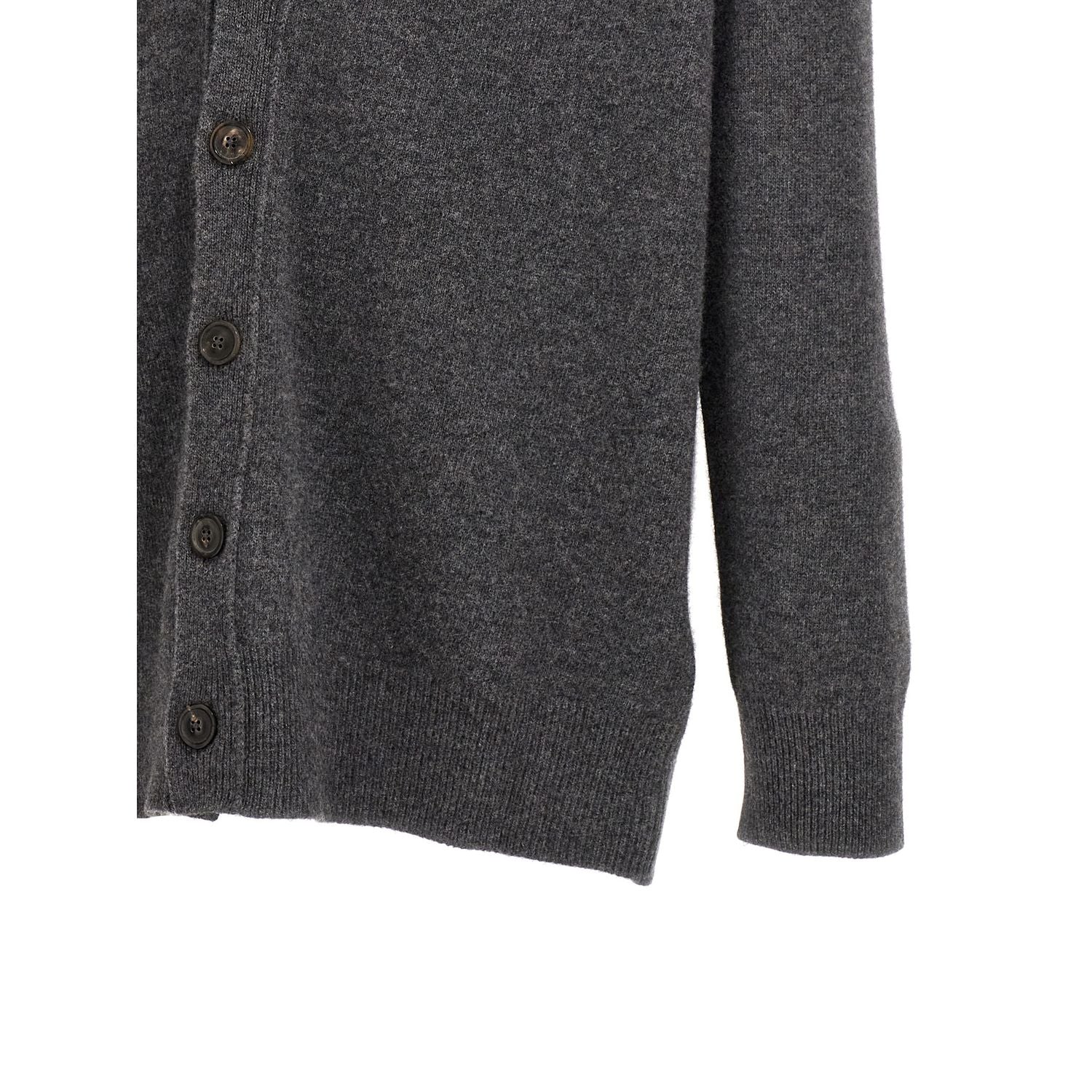 Maison Margiela Gray Wool Cardigan