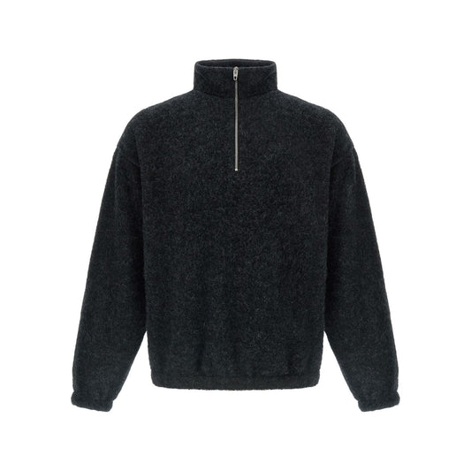 Jil Sander Gray Wool Sweatshirt