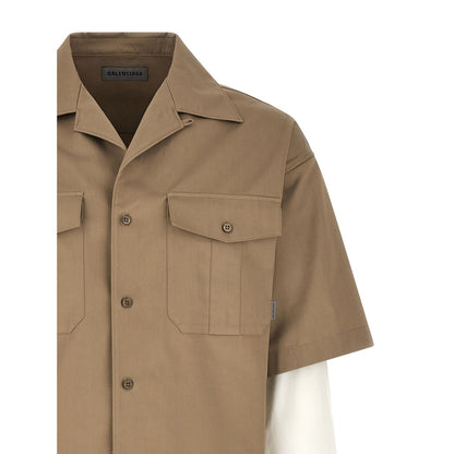 Balenciaga Beige Cotton Blouse