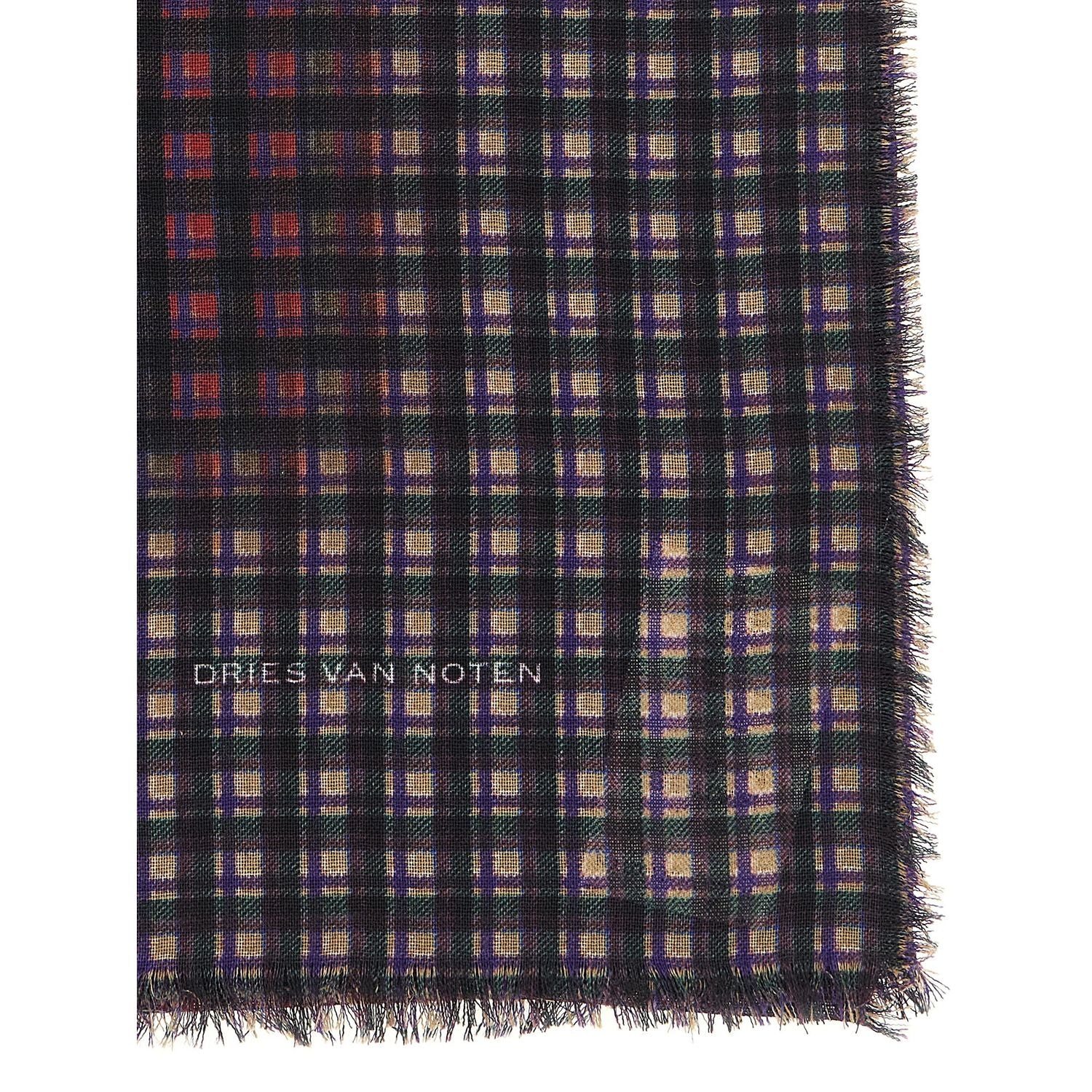 Dries Van Noten Multicolor Wool Scarf