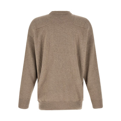 Jil Sander Beige Wool Cardigan