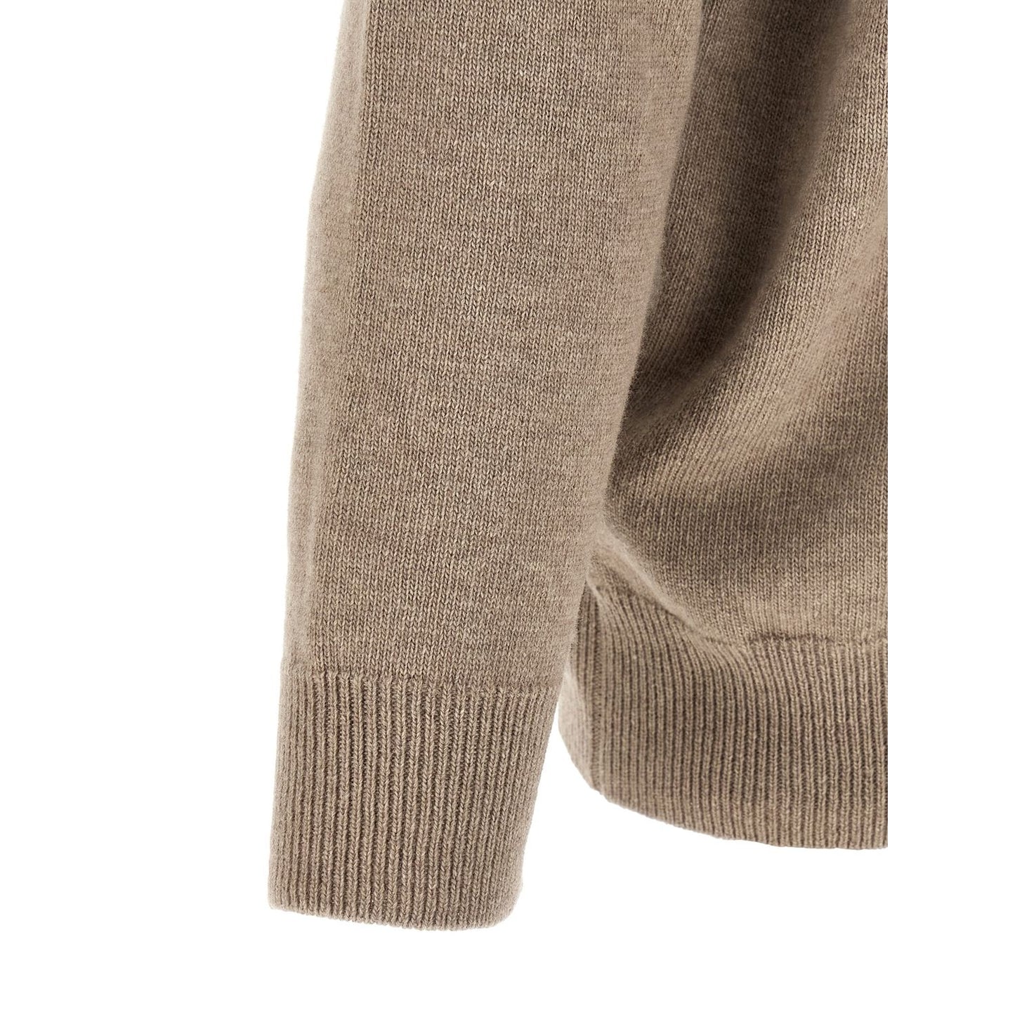Jil Sander Beige Wool Cardigan