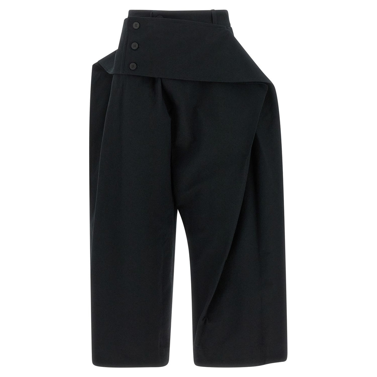 Issey Miyake Black Polyester Casual Pants