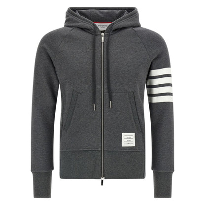 Thom Browne Gray Cotton Sweatshirt