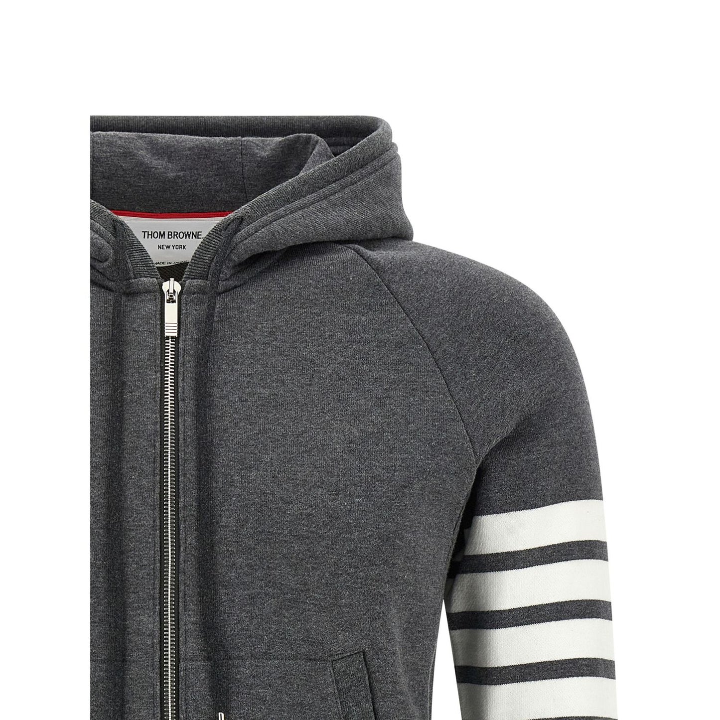 Thom Browne Gray Cotton Sweatshirt
