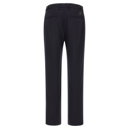 Incotex Blue Polyester Dress Pants