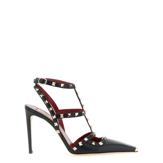 Valentino Garavani Black Calfskin High Heel Pumps