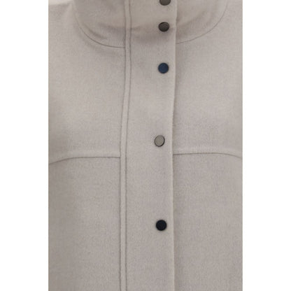 Brunello Cucinelli Gray Wool Oves Aries Jacket