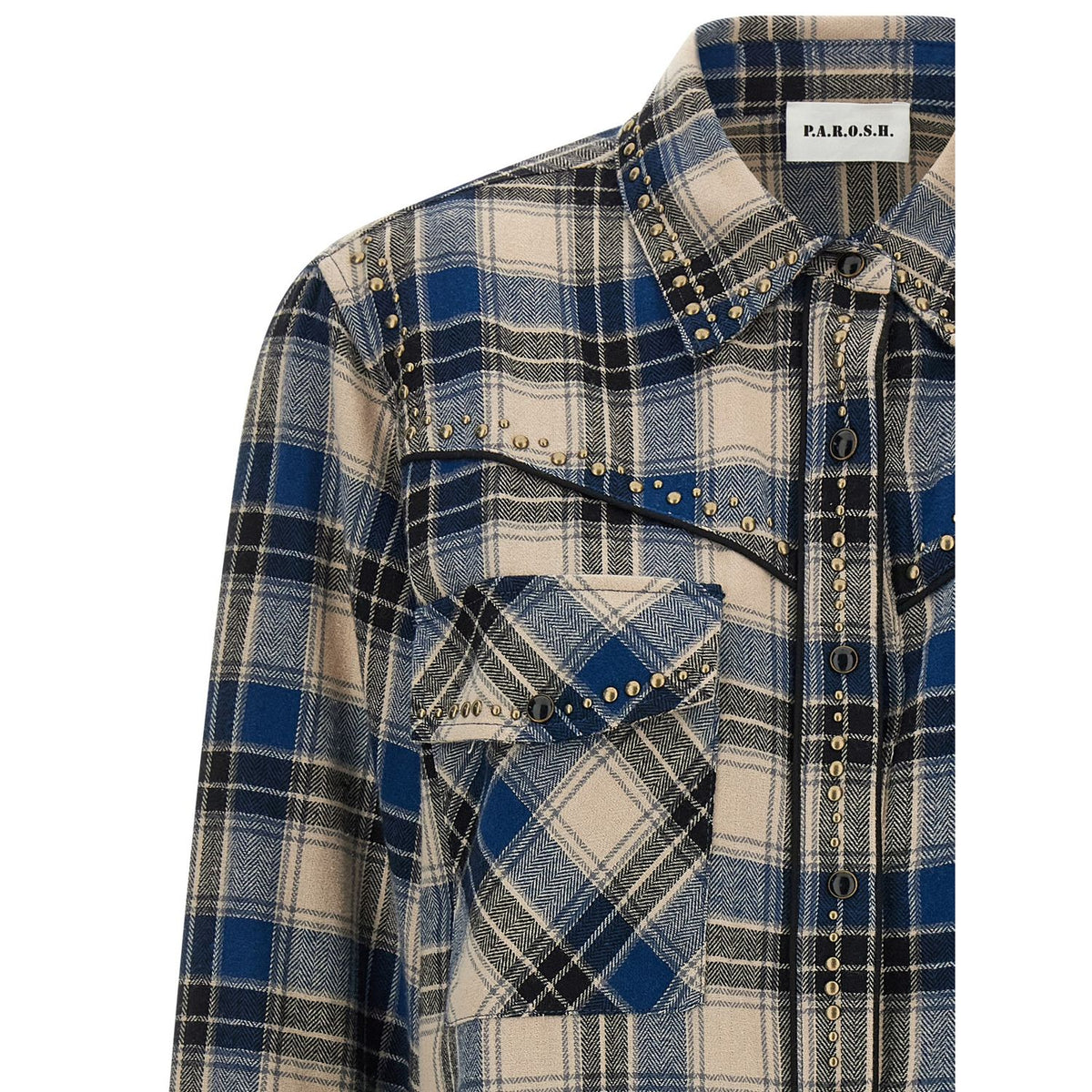 P.A.R.O.S.H. Multicolor Cotton Blouse