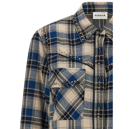 P.A.R.O.S.H. Multicolor Cotton Blouse