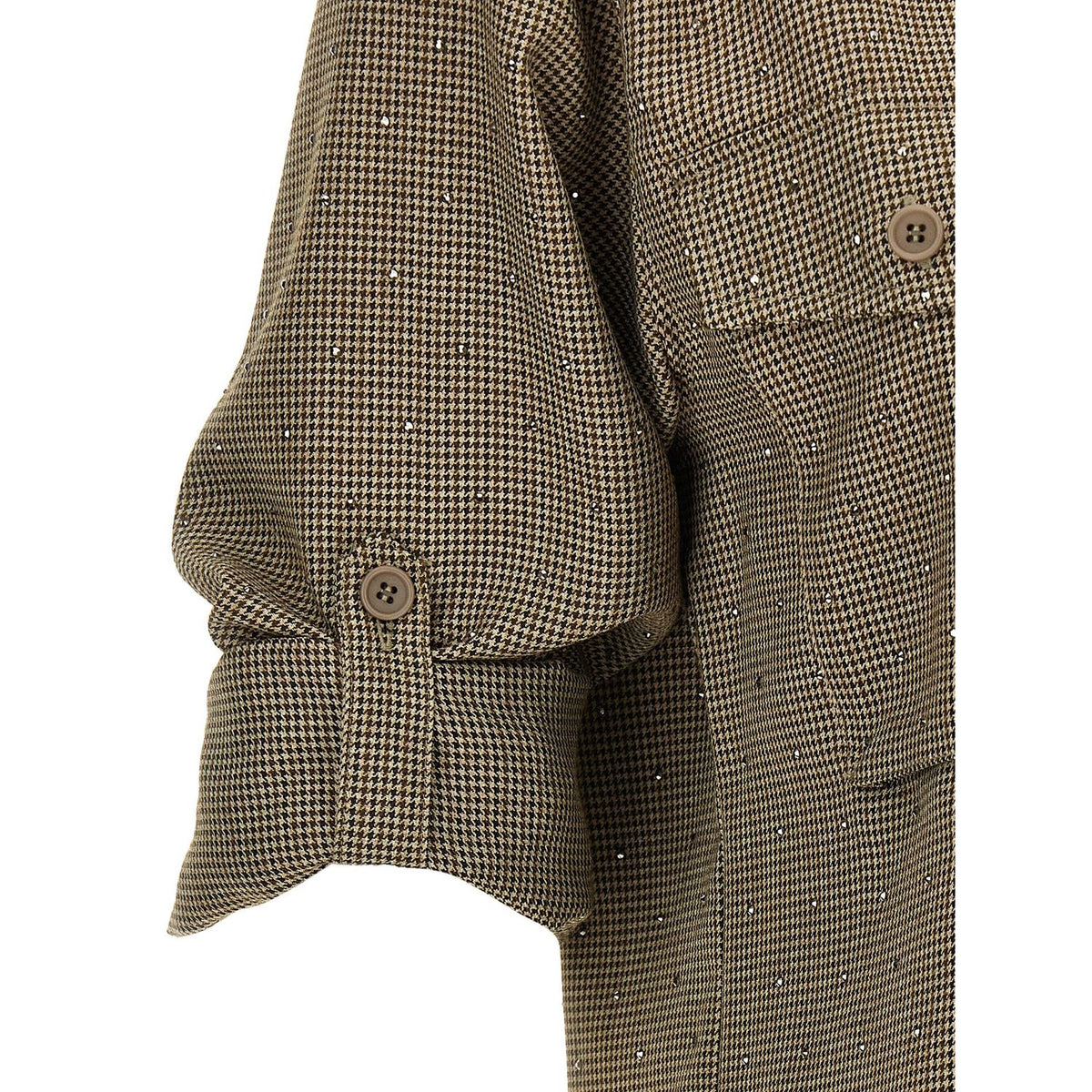 P.A.R.O.S.H. Brown Polyester Blouse