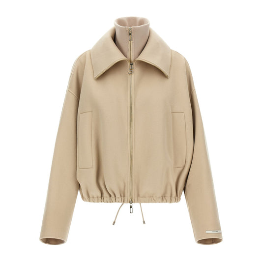 Sportmax Beige Wool Bomber