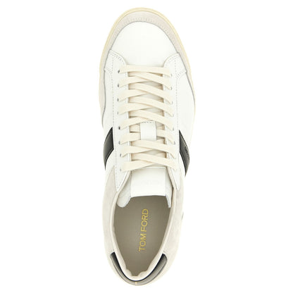 Tom Ford Bicolor Leather Low Top Sneakers
