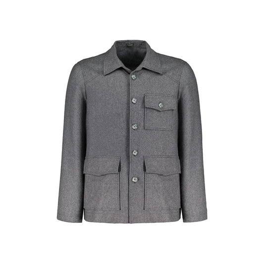 Autore Gray Cashmere Full-Length Jacket