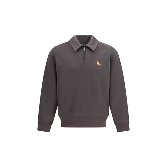 Maison Kitsuné Gray Organic Cotton Sweatshirt