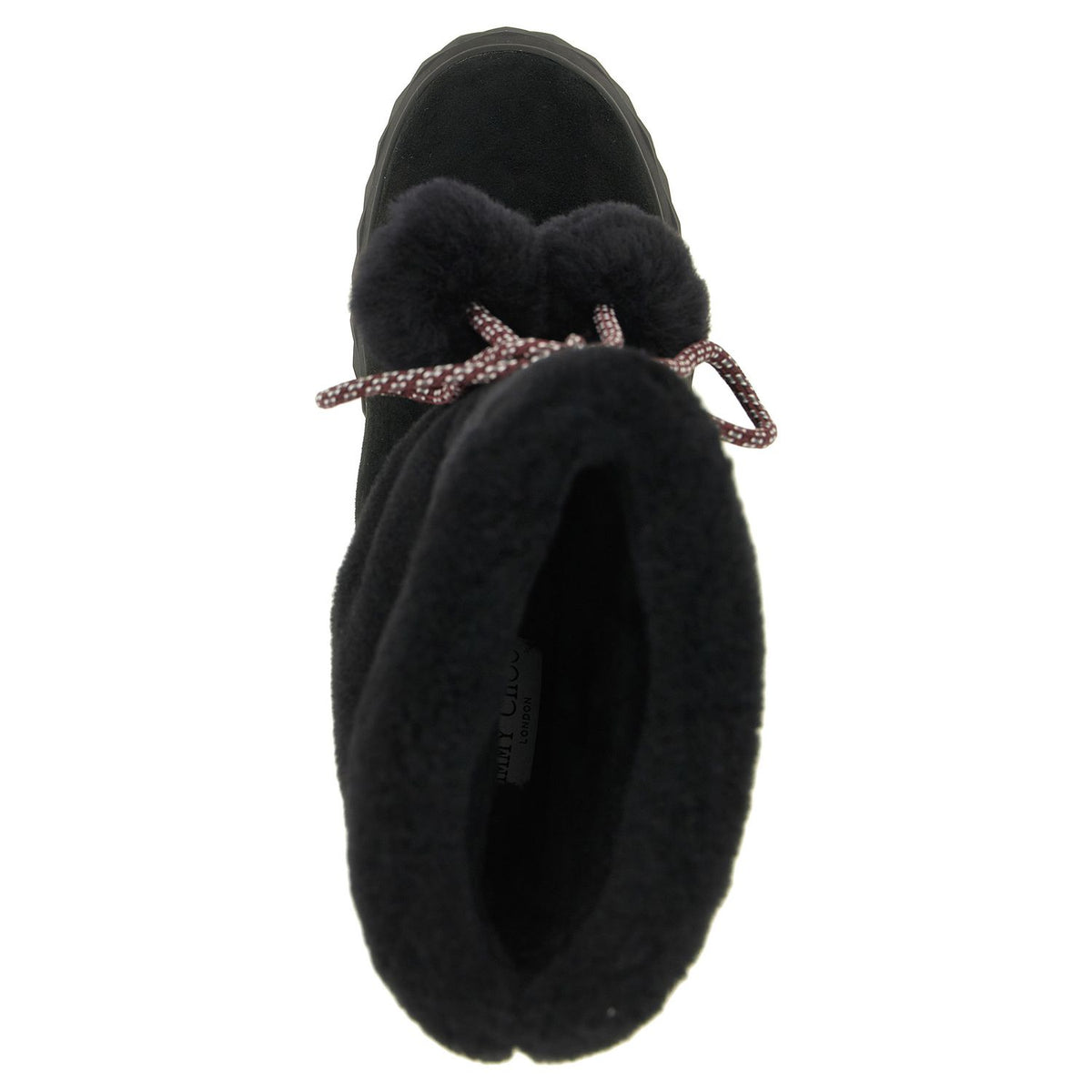 Jimmy Choo Black Lamb Leather Flat Boots