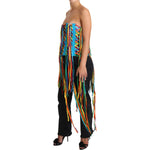 Dolce & Gabbana Multicolor Strings Bustier Polyester Corset Top