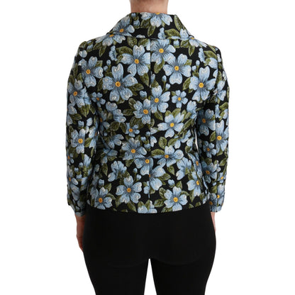 Dolce & Gabbana Multicolor Floral Blazer Coat Polyester Jacket
