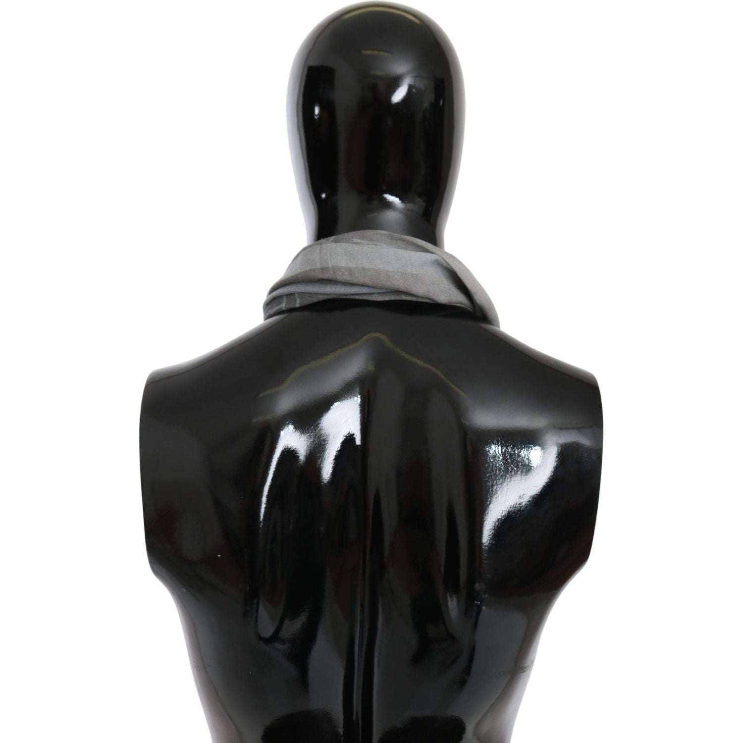 وشاح أنيق منقوش باللون الأزرق والرمادي من GF Ferre