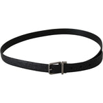 Dolce & Gabbana Elegant Exotic Skin Designer Belt Belt Dolce & Gabbana Black