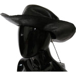 Costume National Chic Black Floppy Hat - Timeless Elegance Hat Costume National Black