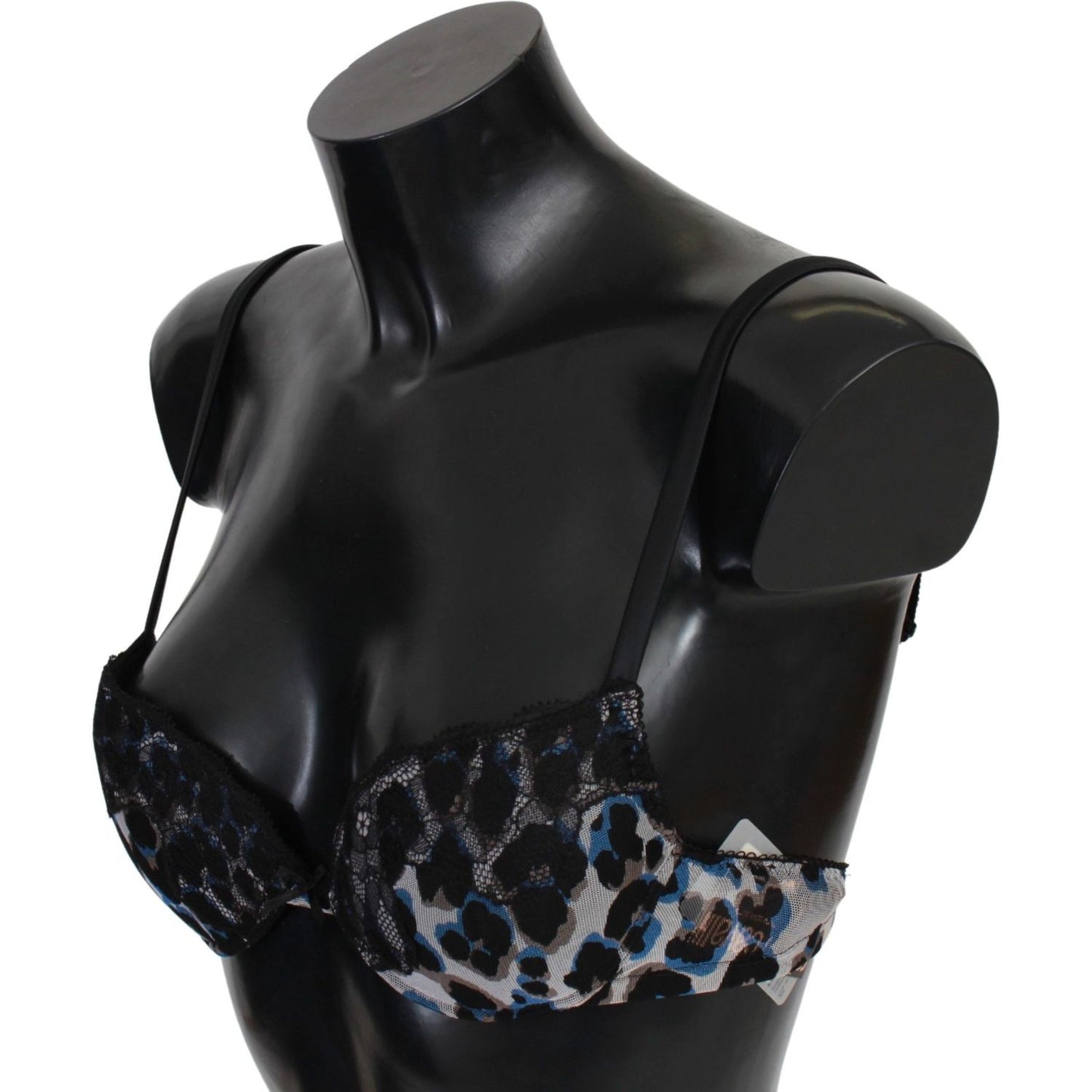 Roberto Cavalli Black Lace Reggiseno Nylon Bra Underwear