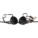 Roberto Cavalli Black Lace Reggiseno Nylon Bra Underwear