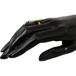 Nialaya Gold Wing Clear CZ 925 Silver Authentic Women Ring