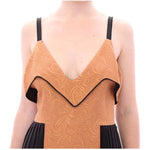 FILOS Black Bronze Silk Sleeveless Above Sheath Dress Dresses