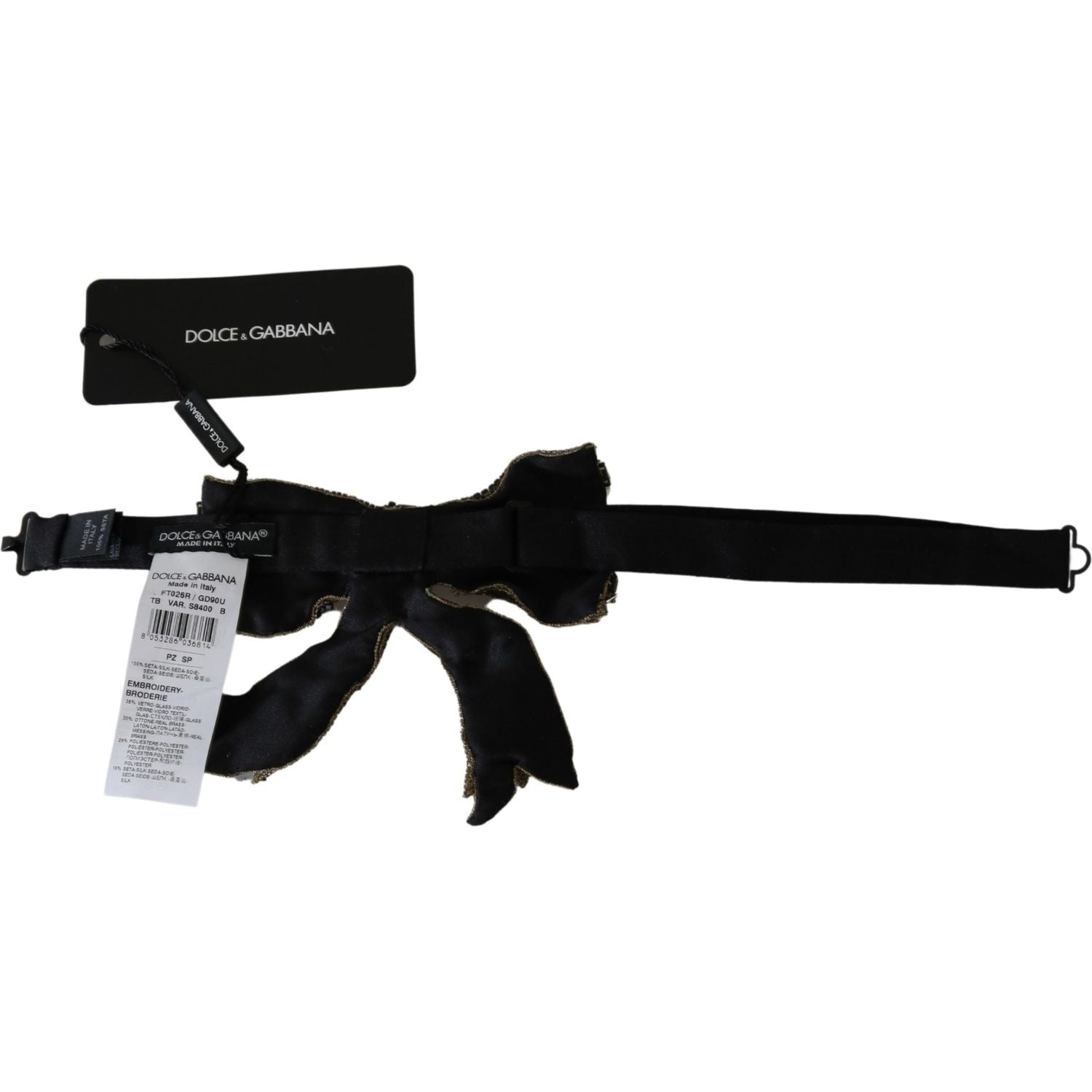 ربطة عنق ذهبية أنيقة من دولتشي آند غابانا - تألقي بأناقة