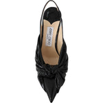 Jimmy Choo Elegant Black Leather Pointed Toe Pumps Shoes
