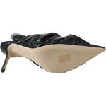 Jimmy Choo Elegant Black Leather Pointed Toe Pumps Shoes