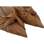 Jimmy Choo Elegant Pointed Toe Leather Pumps Shoes