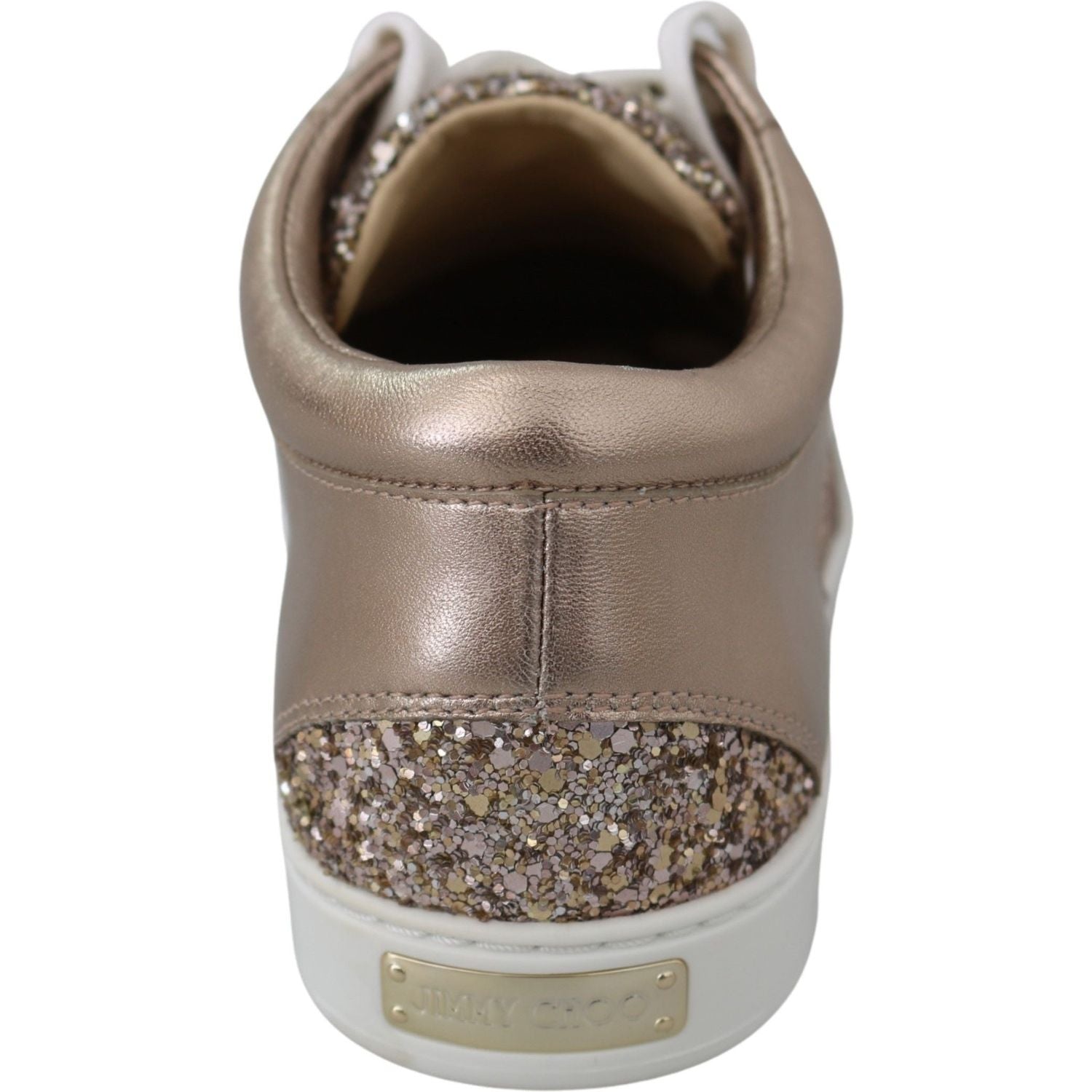 حذاء رياضي من الجلد اللامع باللون الوردي من Jimmy Choo Ballet