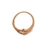 Nialaya Womens Clear CZ Gold 925 Silver Ring Ring